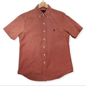 Ralph Lauren Men’s S/S Button Up - Faded Red - Small